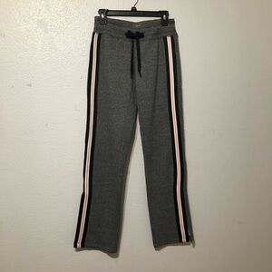 Women’s Gray Sweatpants with Pink Stripes